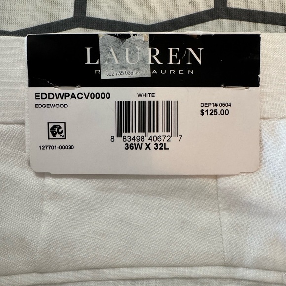 Ralph Lauren Men's 100% linen 2 pc suit jacket 46R pants 36x32 - Picture 5 of 10